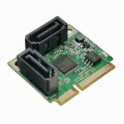 Mini PCI-Express PCI-E to 2 Ports SATA iii 3.0 Controller Adapter SSD HDD Card
