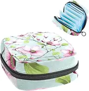 Period Bag,Sanitary Napkin Storage Bag,Blooming Spring Flowers,Tampon Holder for Purse