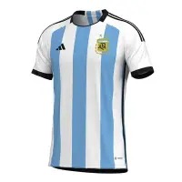 在飛比找Yahoo!奇摩拍賣優惠-現貨 正品2022世界杯阿根廷球衣主場短袖球員版足球隊服套裝