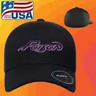 Poison Metal Black Hat Baseball Cap Size S/M and L/XL