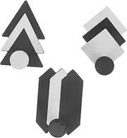 jojofuny 3pcs Vintage Wall Mounted Hooks Self Adhesive Hangers for Coats Towels Bags and Hats Space Saving Design for Office Kitchen Bathroom and Dorm Use