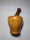 Vintage Turned Wood Mortar & Pestle Primitive Apothecary Spices. Beautiful YB7