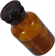 LIFKOME Wide Mouth Glass Reagent Bottle UV Protection for Chemical Storage Laboratory Safe Easy to Clean for Vases Jars