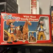 Arco Disney Wild West Goofy Playset Rare