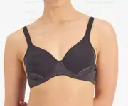 BERLEI Black Grey SF2 Electrify Contour Sports Bra/10B AU/32B UK/BNWT/Underwired