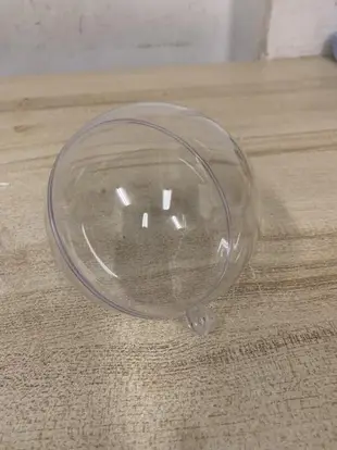 透明圓球球殼透明球壓克力球塑膠球殼婚禮小物透明球吊飾水晶球吊球塑膠球空心球(6公分/@777-19311)