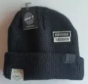 Urban Heritage Beanie Hat Reversible Unisex Gray Tall Roll Up Cozy New with Tags