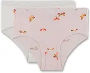 [Sanetta] Girls' Rioslip (Double Pack) Pink | High-Quality and Sustainable Underwear for Girls Made of Cotton Modal Mix Contents: Set of 2 Underwear for Girls, Pink