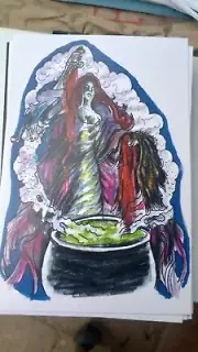Witch Post Card By Brandy Devoid