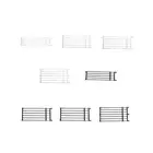 Retractable Dog Gate Barrier Portable Pet Fence for Stairways House Backyard