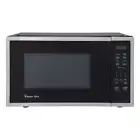 Magic Chef Countertop Microwave 0.9-Cu-Ft 900W Turntable Stainless Steel/Black