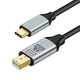 Type-c轉mini DP線筆記本電腦USB-C手機接口轉換DisplayPort顯示器投影儀HDMI戴爾適用于蘋果macbook筆記本