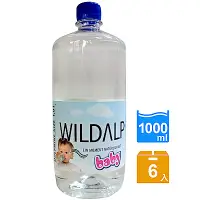 在飛比找Yahoo奇摩購物中心優惠-WILDALP BABY礦泉水(1000mlx6瓶)