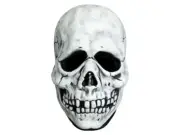 Don Post White Skull Vinyl Mask Replica Halloween Costume Prop Trick Or Treat
