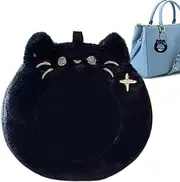 [Generic] Plush Photocard Holder - Protection Bag | Cute Plush Pendant Portable Card Cover Pouch for Badges Business Credit Cards Pins