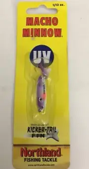 Northland Fishing Tackle Macho Minnow lure jig 1/12oz MOMUV2-46-UV PURTIG-SHIP24
