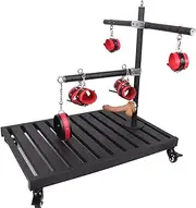 ZJPOJPH Sex Furniture Restraint Frame With Adjustable Handcuffs Ankle Cuffs Collar Punishment Sex Chair Sex Bed Toys for Women Couples
