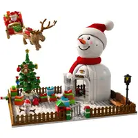 在飛比找蝦皮商城優惠-(森寶，第三方 積木) 聖誕節 雪人禮物屋 貨號SD6011