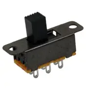 10 Pcs 6.0mm High Knob 6 Pin 3 Position 2P2T DPDT Panel Slide Switch 0.5A 50V DC