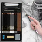 29pcs H&B Sketching Pencils Drawing Sketch Art Kit Set with Erasers, Sharpener