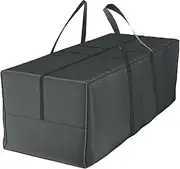 Deluxe XXL Storage Bag (175 x 80 x 60 cm) and Protective Cover for Cushions - Garden Cushions Made of 600D Oxford, Zip is Protected by Velcro Tape Self-Adhesive Tape