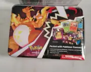 Pokemon TCG Fall Collector’s Chest Tin Lunchbox 5 Booster Packs SEALED NEW