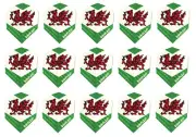 5 Sets Harrows Dimplex Standard Dart Flights - Ships w/ Tracking - Wales Flag