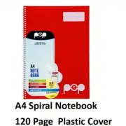 Spirax POP P945 / Artline 56945R Spiral Notebook 120 Page Ruled Red B452
