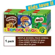 Nestle School Pack Cereal MIX (Kokokrunch.Honeystar.Milo 25/20g x 6