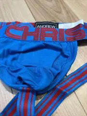 LAST MEDIUM ALMOST NAKED BAMBOO JOCK BLUE/RED