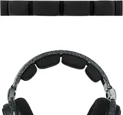 Geekria Mesh Fabric Headband Pad Compatible with Sennheiser HD600, HD580, HD650, HD660 S, Headphones Replacement Band, Headset Head Top Cushion Cover Repair Part (Black)
