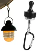 Hanger Hook Canopy Carabiner For Outdoor Camping Separable Silver Tent Black