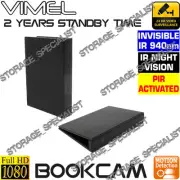 Home Security Camera Book PIR Sensor Motion Detection Night Vision Spy Hidden