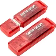 Micro Center SuperSpeed 2 Pack 16GB USB 3.0 Flash Drive Gum Red - x 2