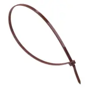 4.8mm x 370mm Brown Zip Cable Tie - Pack of 100