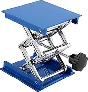 Laboratory Lifting Platform Rack,100 x 100 x 160mm Electroplated Aluminum Lab Lifting Platform Stand Rack Scissor Jack Lifter Lab Lifting Laboratory Rack Jack Stand