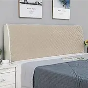 Dremdo Solid Color Quilting Bed Head Cover, Dustproof Protector Cover, Dustproof Cotton Cover for Twin Full Queen King Headboard,1,2m