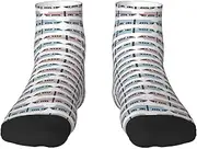 [JBYJBX] Monorail Train Print Adult Socks Womens Mens Workout Thermal Cozy All-Season Gift Holiday Articles Use
