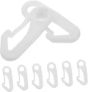 SUPVOX 8 Pcs Heavy Duty Nylon Flag Pole Clips Easy Installation Flagpole Snap Hooks for Outdoor Sports Venues Durable Flag Mounting Accessories for Stadiums and Open Squares