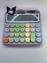 Kuromi Purple Standard Calculator 12 Digit with Large Display and Buttons