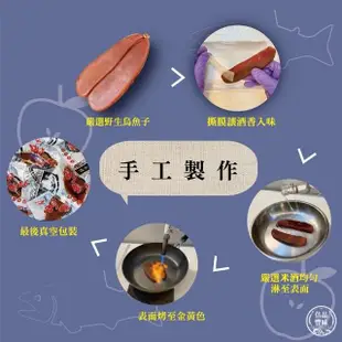 【佶品豐味】厚切一口吃烏魚子 600g*1盒 大金福禮盒 (豐收伴手禮 野生烏魚子春節過年送禮年菜零嘴)