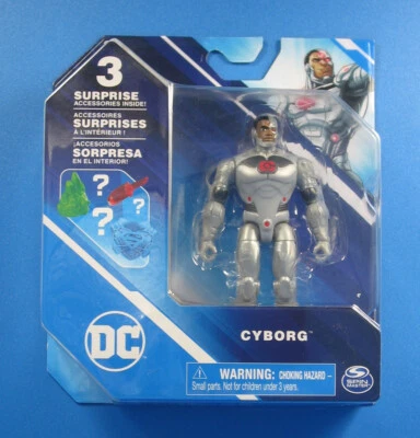 DC Cyborg 3.75" Action Figure 2022 Super Heroes Justice League Spin Master MOC