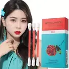 Non-Stick Liquid Lipstick Set Waterproof Cotton Swabs Smudge-Proof Lip Stain Kit