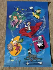 VINTAGE 1986 "Meet The Jetsons" Original Hanna Barbera Cartoon Poster #324 21×32