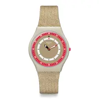 在飛比找Yahoo奇摩購物中心優惠-Swatch SKIN超薄系列手錶 CORAL DUNES 