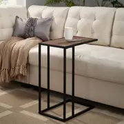 Shine Openstyle Side Table Walnut with Black Frame