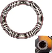 Parliky Guitar Sound Hole Rosette Inlay 18mm Wide Paua Abalone Strips Minimal Sanding Needed Sturdy Guitar Decals No Sound Effect