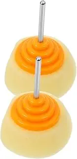 2pcs Wheel Polisher Buffer Sponge Pad for Drill Shape Buffing Wheel for Polishing Cars Motorcycles and Boats Easy to Use for Vehicle Detailing
