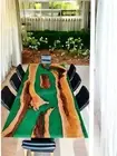 36"x60" Green Epoxy Resin Console Bar Table Top Living Room Furniture Hallway De