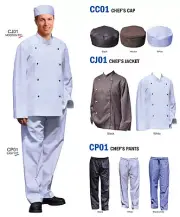 CHEF’S CAP, CHEF’S JACKET, CHEF’S PANTS - High Quality !!!